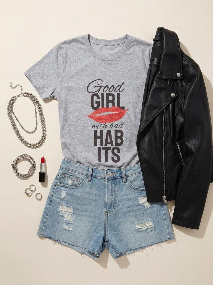 Good Girl Bad Habits Graphic Tee