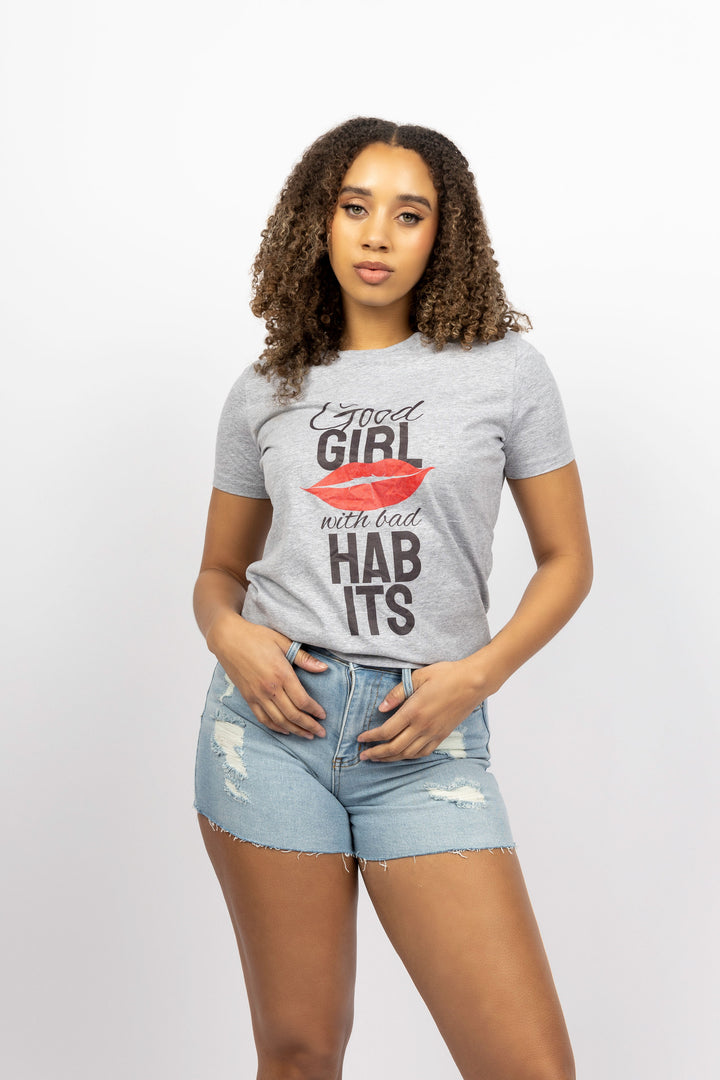Good Girl Bad Habits Graphic Tee