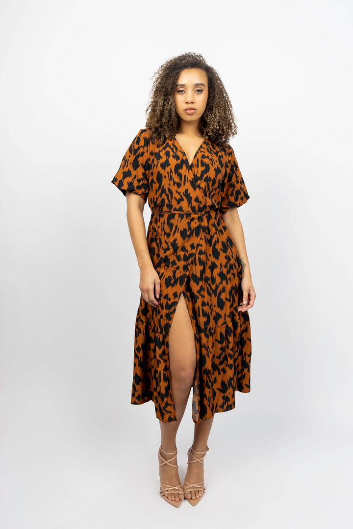 Leopard Wrap Dress