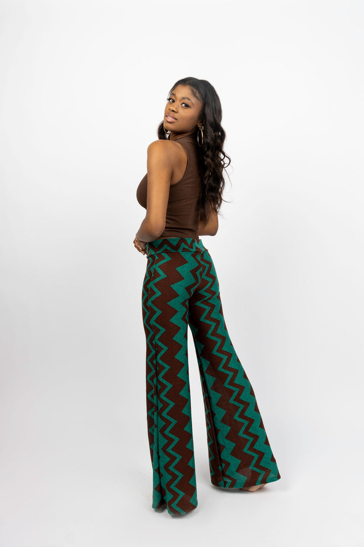Zigzag Palazzo Pants