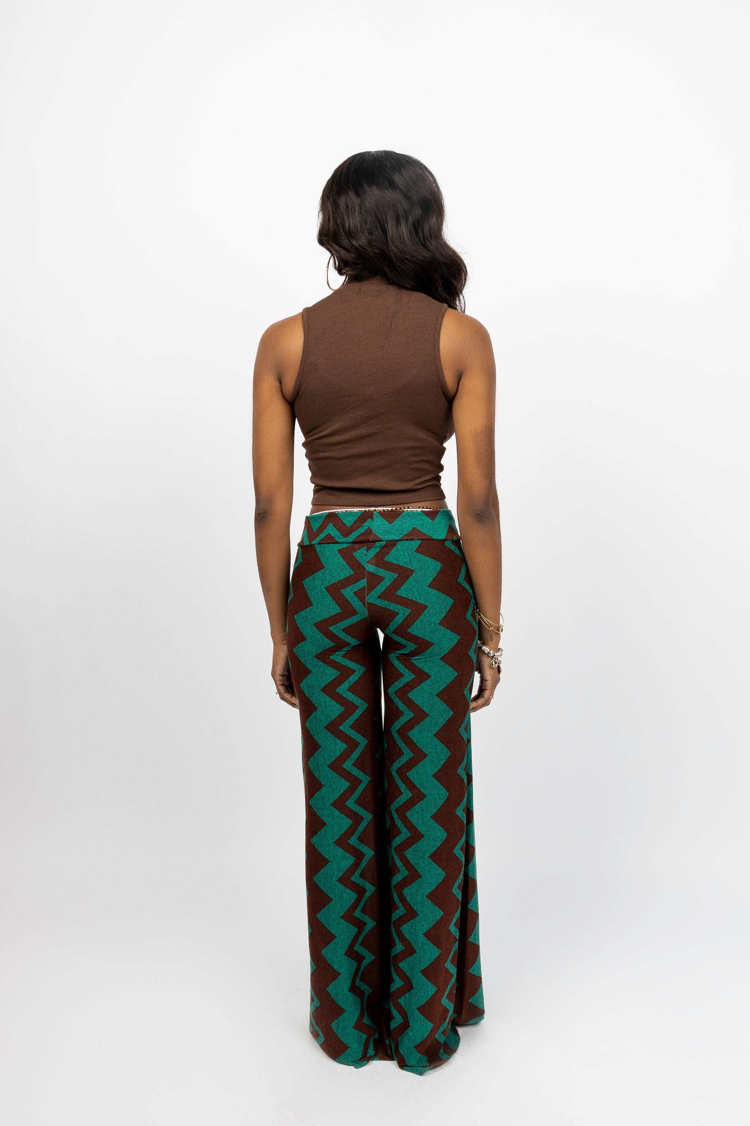 Zigzag Palazzo Pants